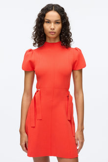 Compact Rib Tulip Dress | Poppy
