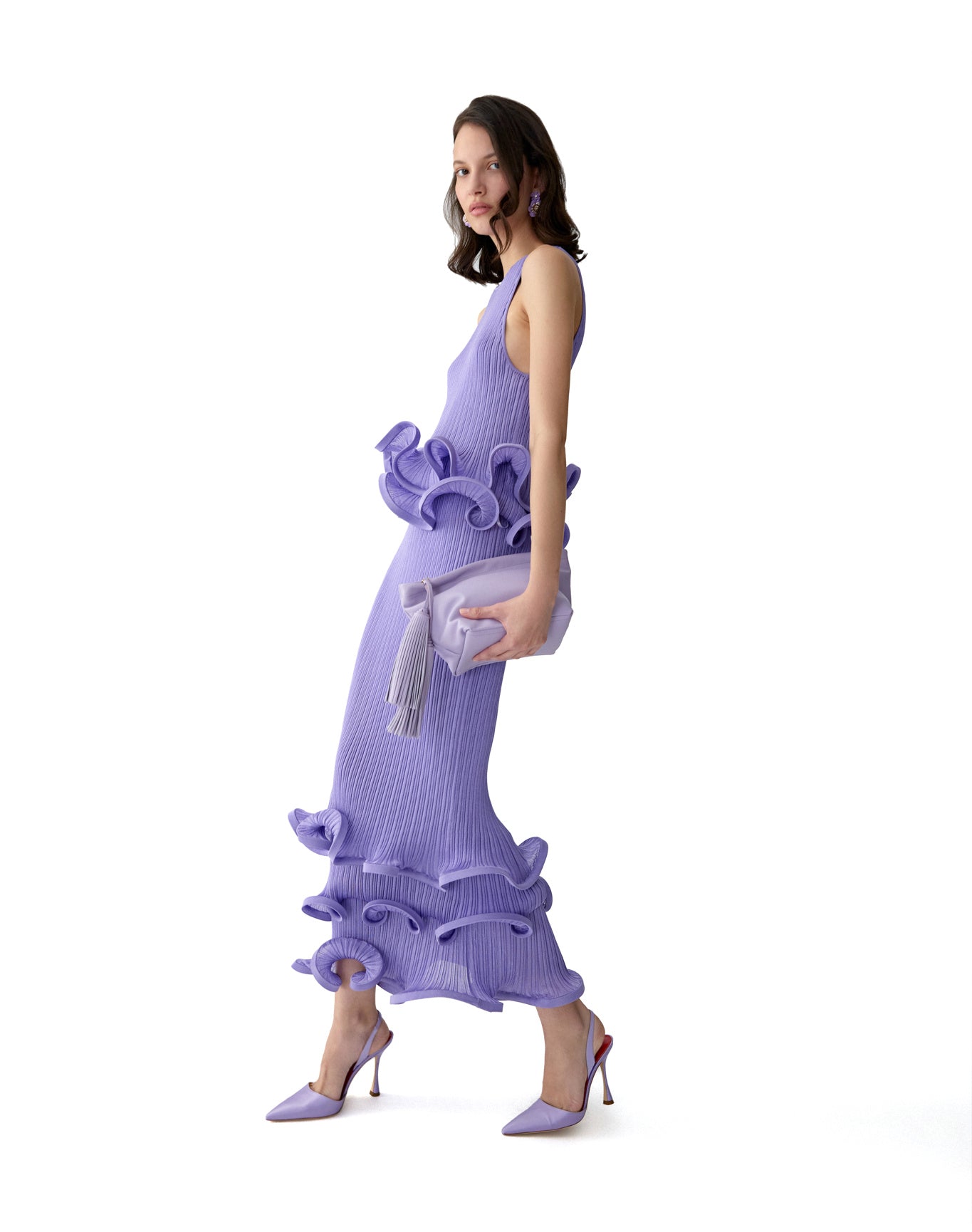 Sleeveless Tiered Ruffle Hem Top | Violeta