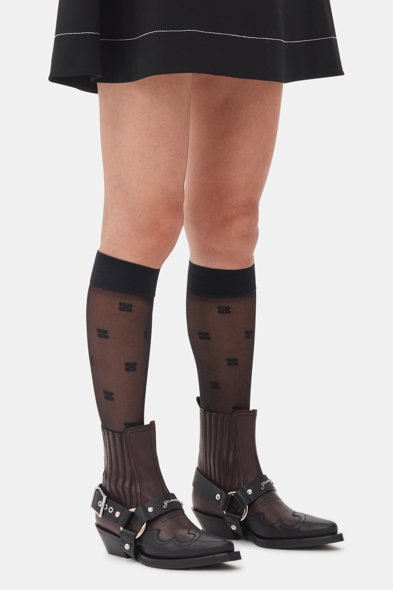 Fitted Chelsea Western Boot Bicolor | Black/Chocolate Fondant