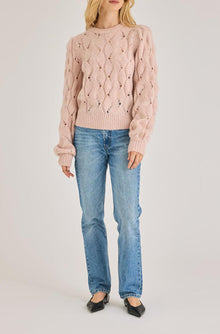 Alpaca Chainette Sweater | Blush