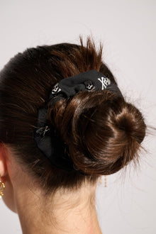 Soul by SoulCycle | Core Black Skull Scrunchie | Blue