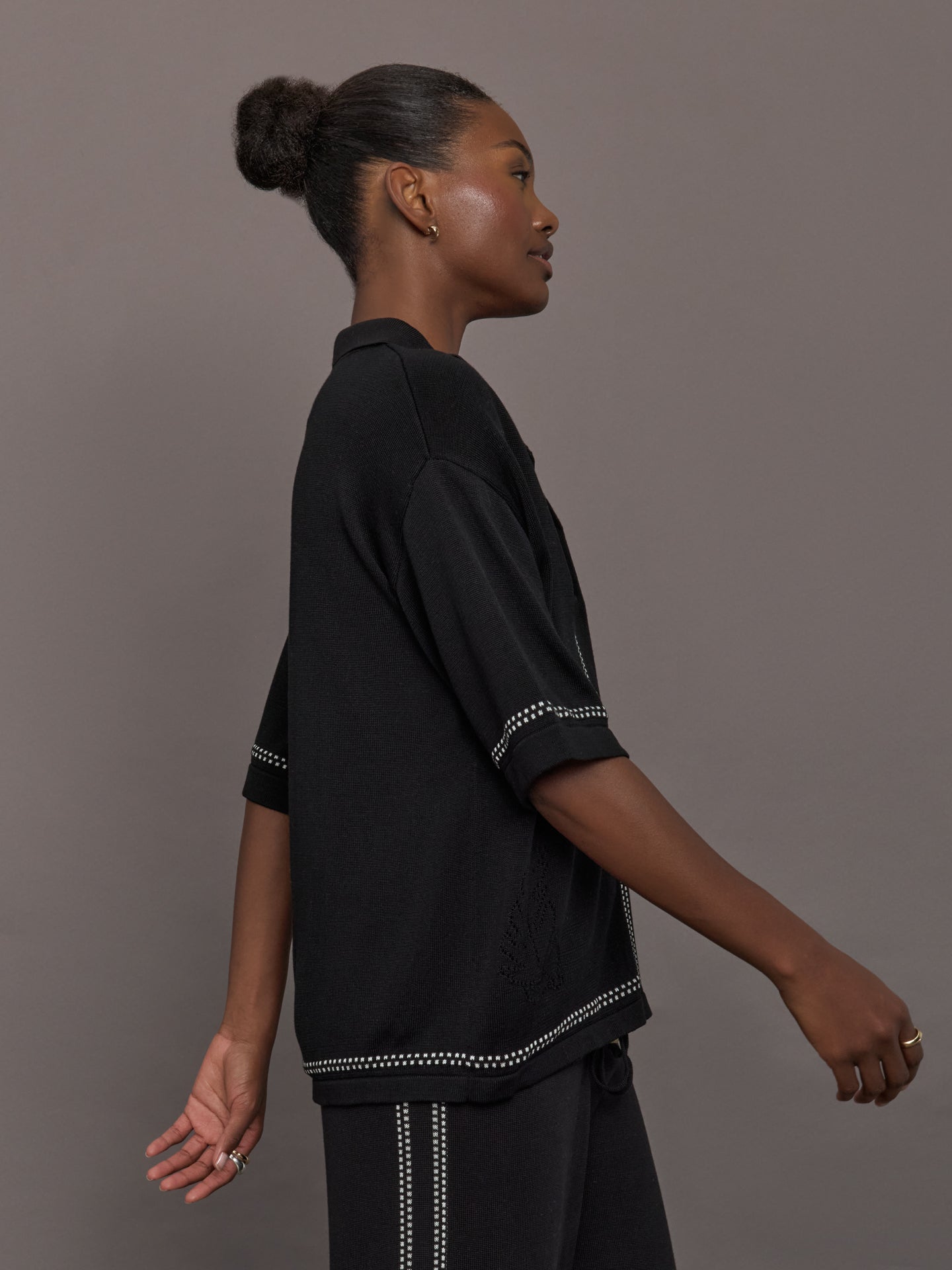 The Coco Knit Shirt | Ink