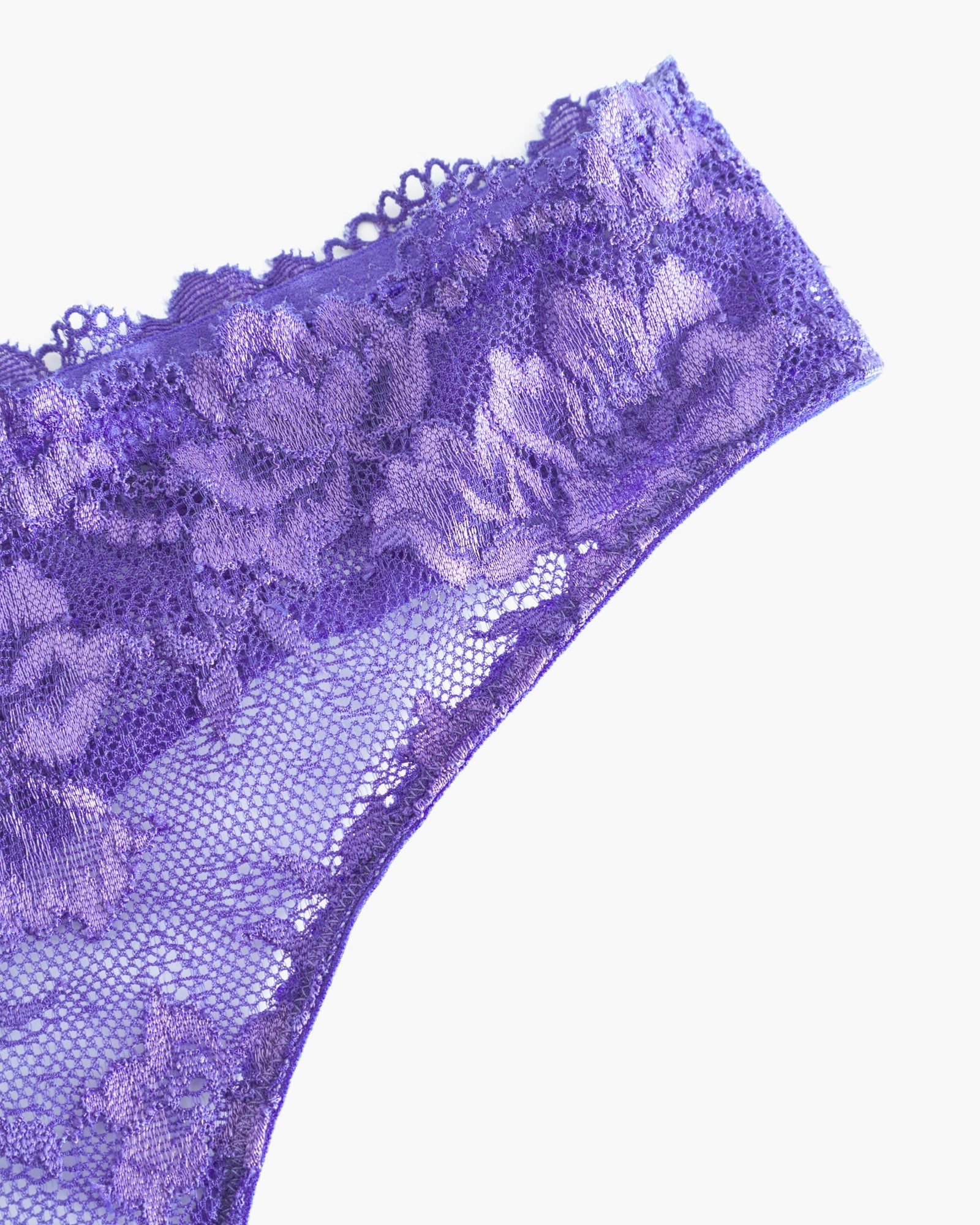 Purple Thong - Savona Mid Rise Thong