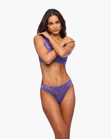 Purple Thong - Savona Mid Rise Thong