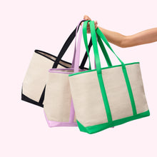 Canvas & Nylon Tote | Grape