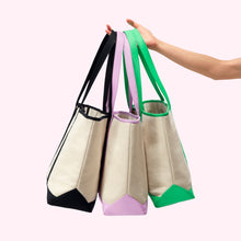 Canvas & Nylon Tote | Grape