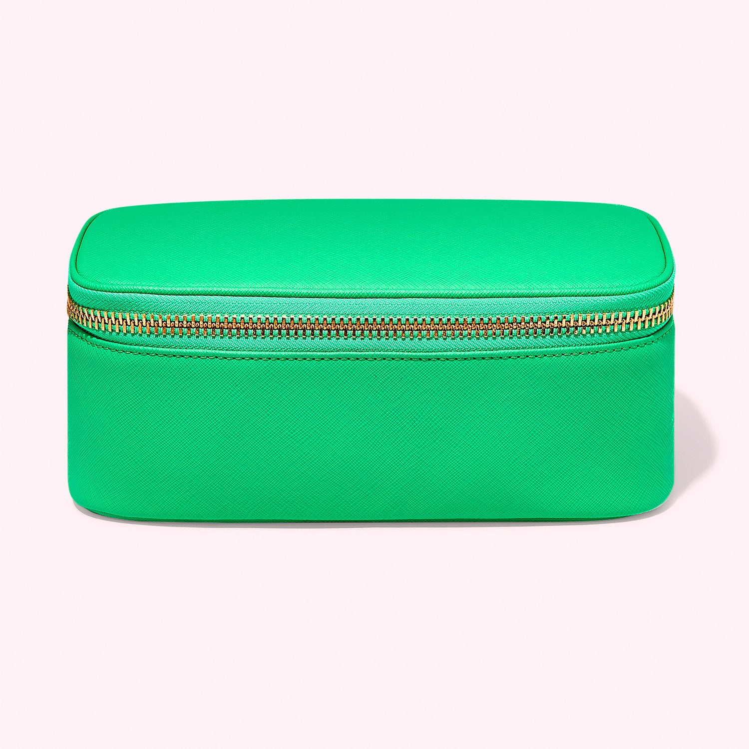 Textured Open Top Mirror Pouch