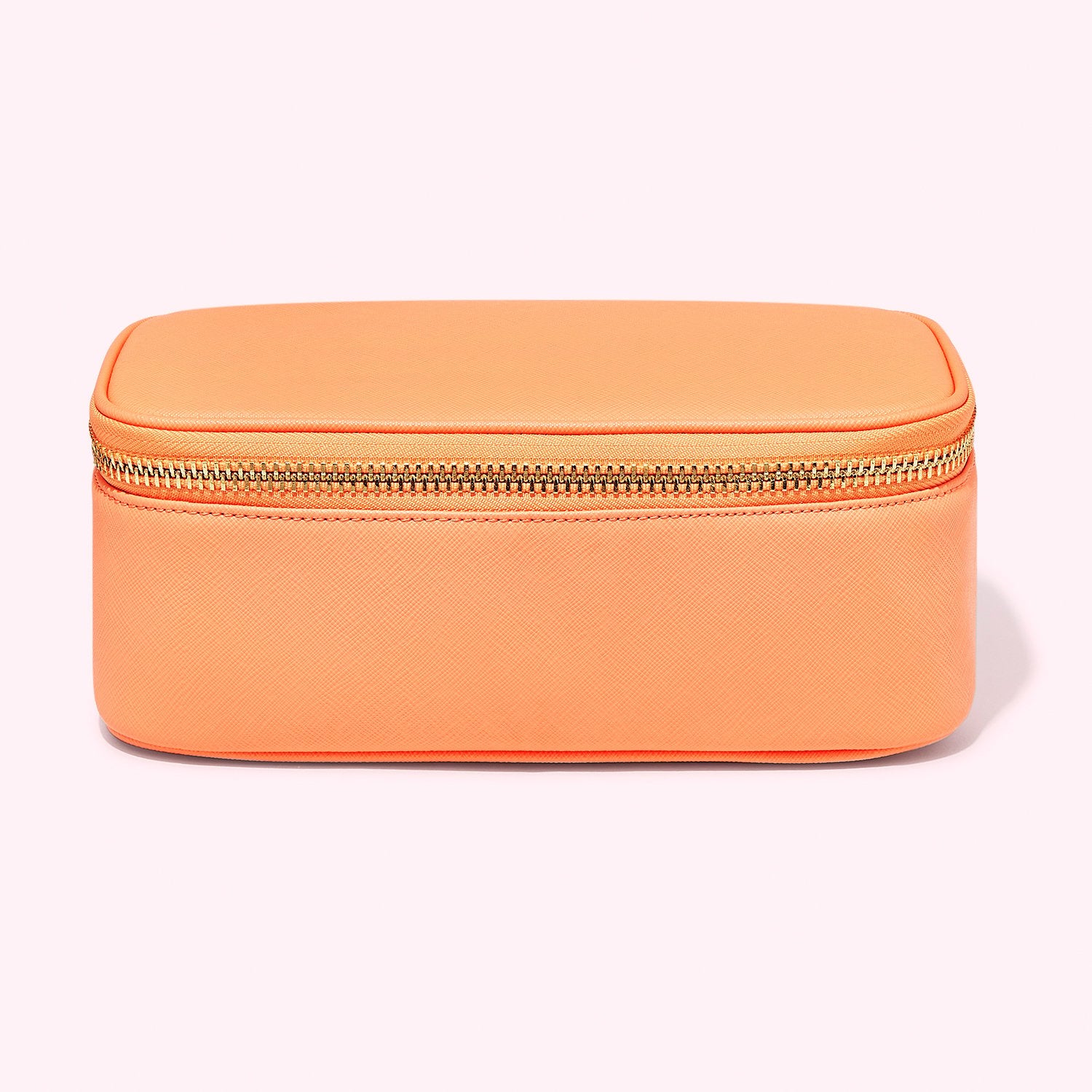 Textured Open Top Mirror Pouch