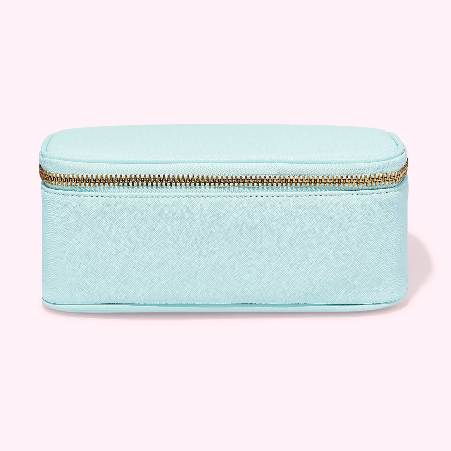 Textured Open Top Mirror Pouch