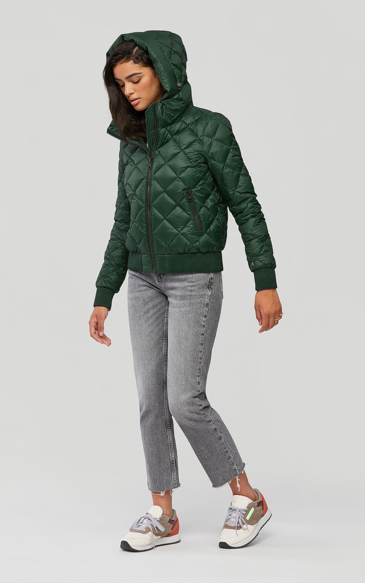 Senna Sustainable Lightweight Down Bomber Jacket | Juniper