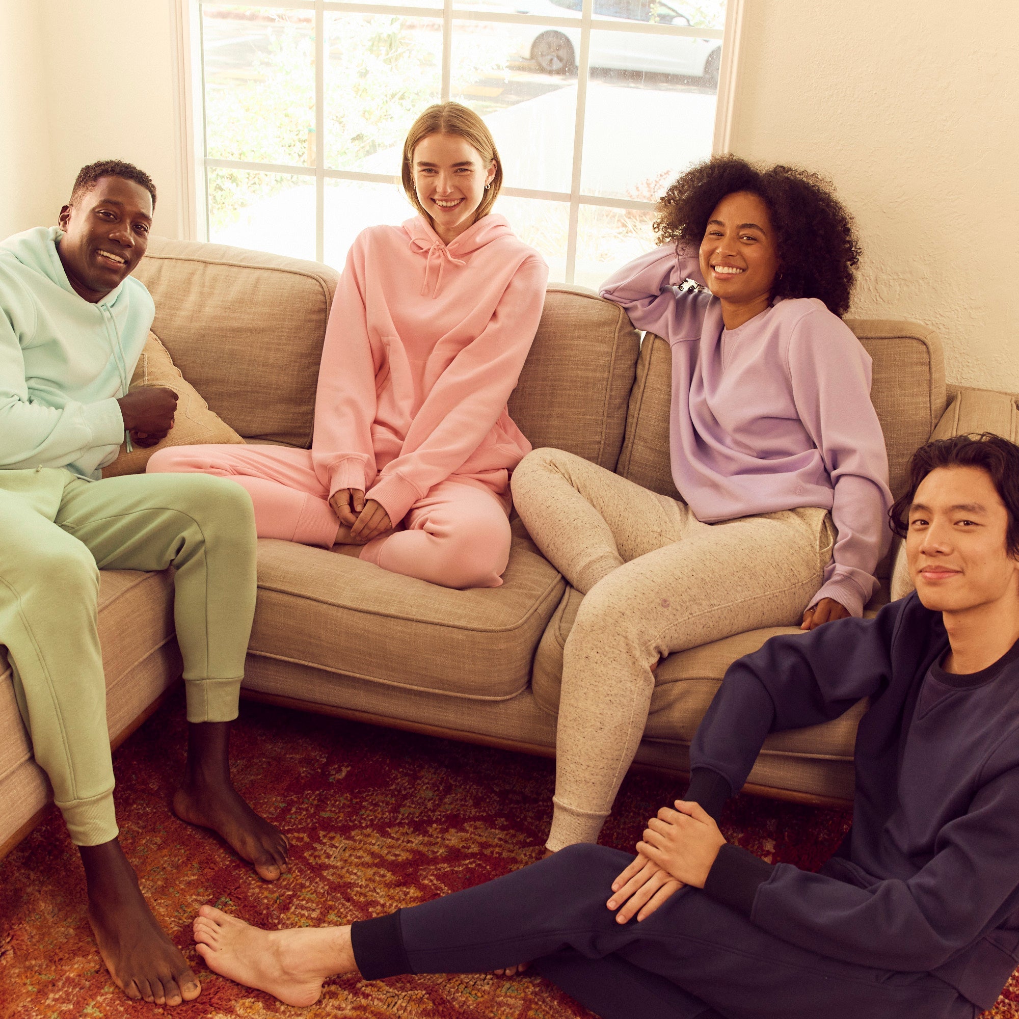 Chilluxe Brushed Fleece Joggers | Navy