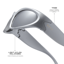 Womens | Side Out Sunglasses | Silver | Silver Polarized Lenses