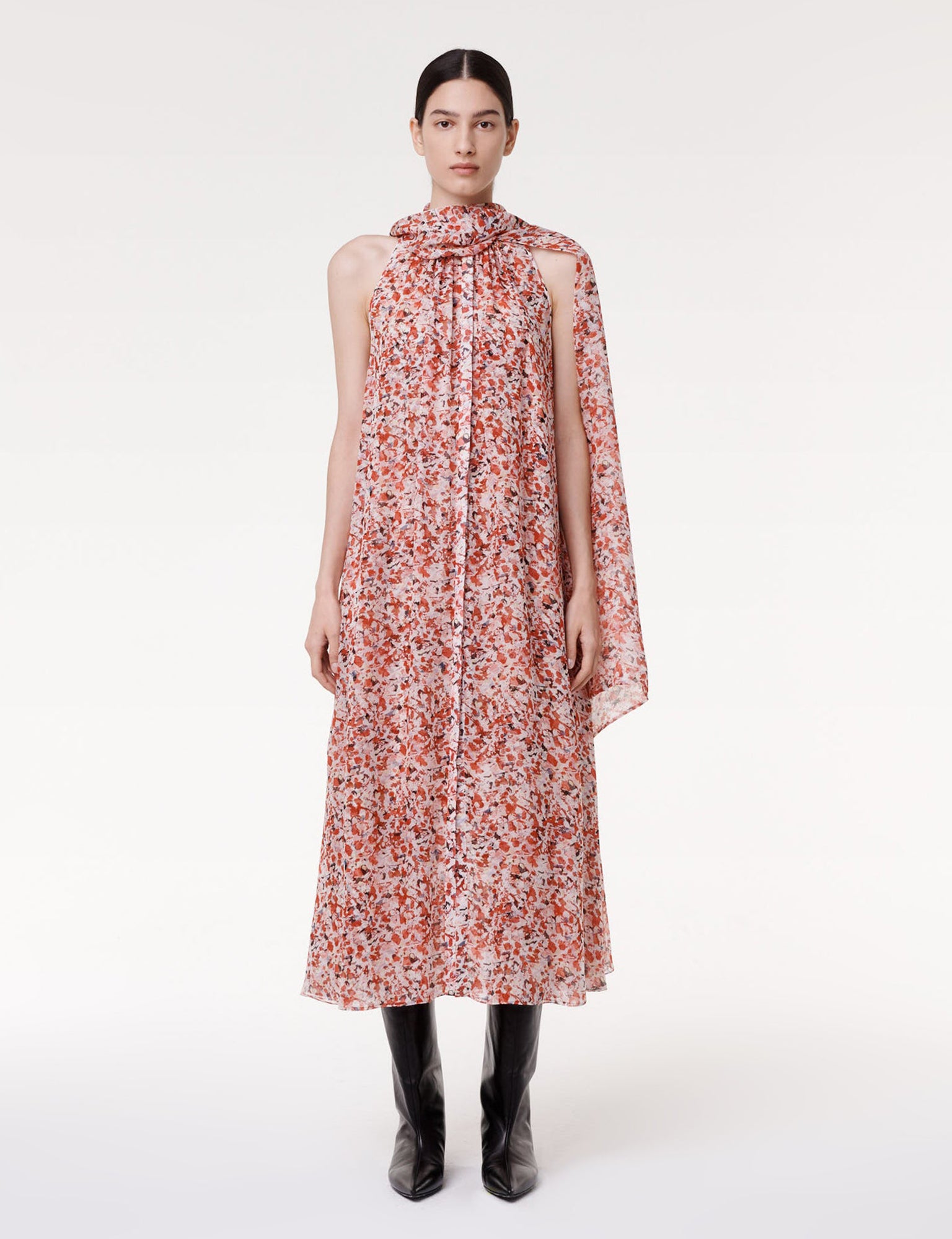Women | Silk Chiffon Scarf Dress | Sedona Multi