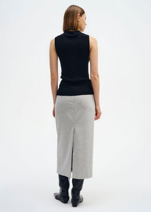 Silk Sweater Layering Mockneck | Black