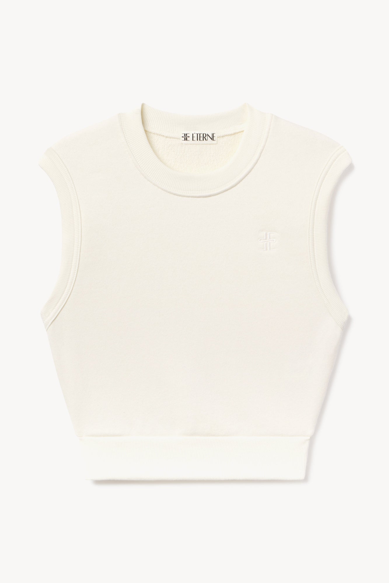 SLEEVELESS CREWNECK TOP - ETERNE