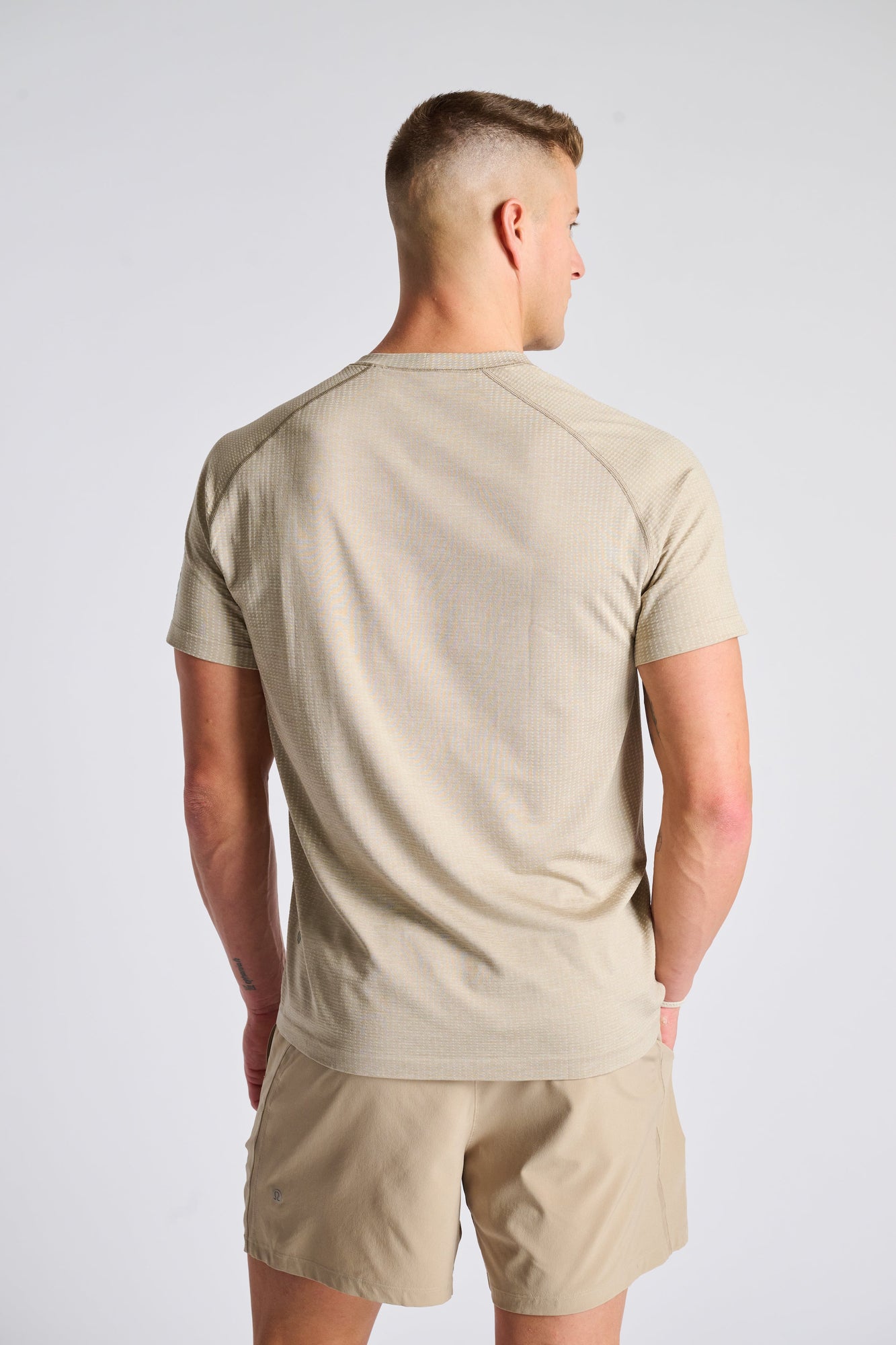 Lululemon | Metal Vent Tech Short Sleeve | Light Ivory/Sheer Oak