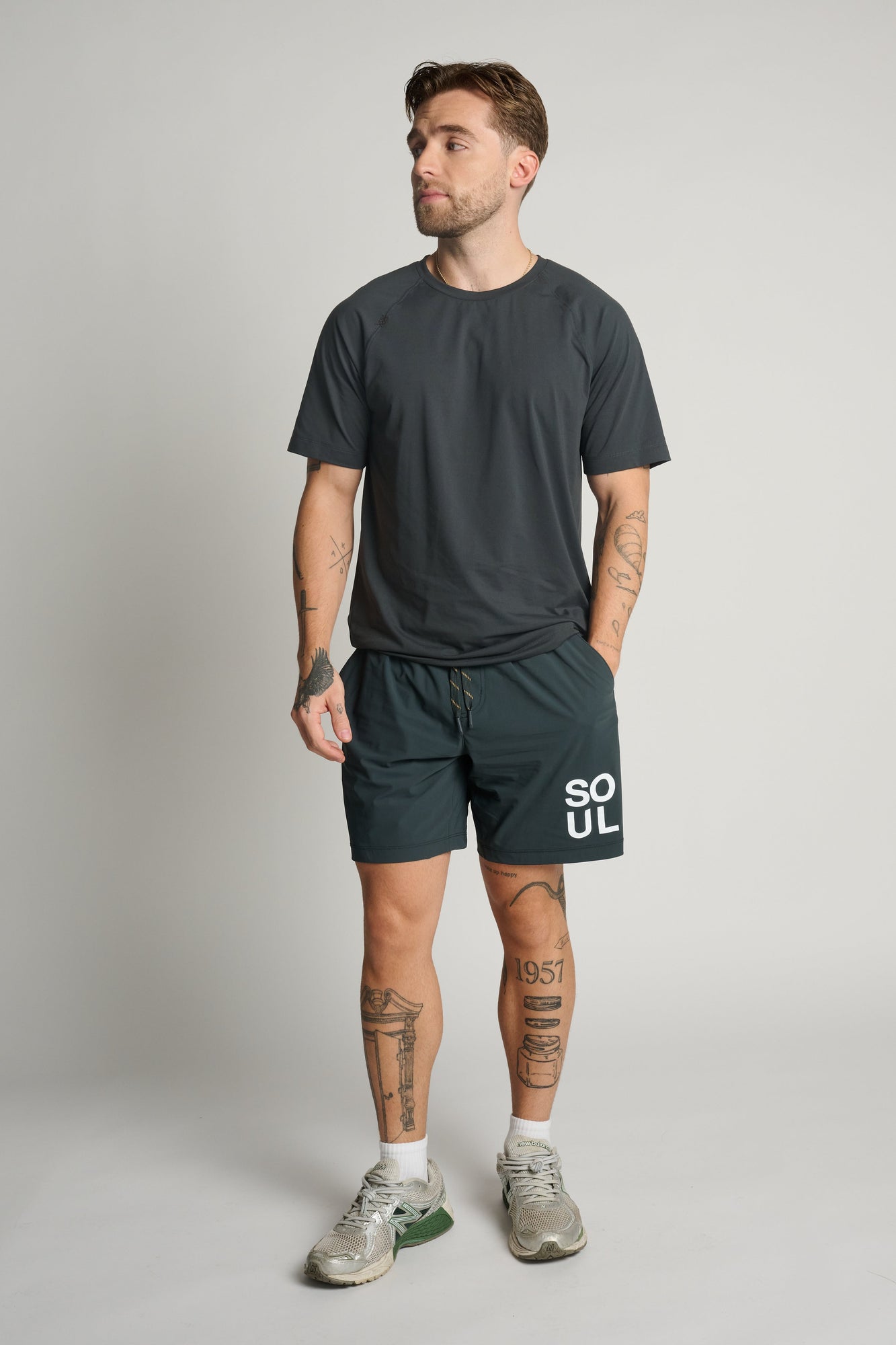 Rhone | Reign Short Sleeve | Dark Grey