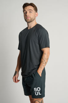 Rhone | Reign Short Sleeve | Dark Grey