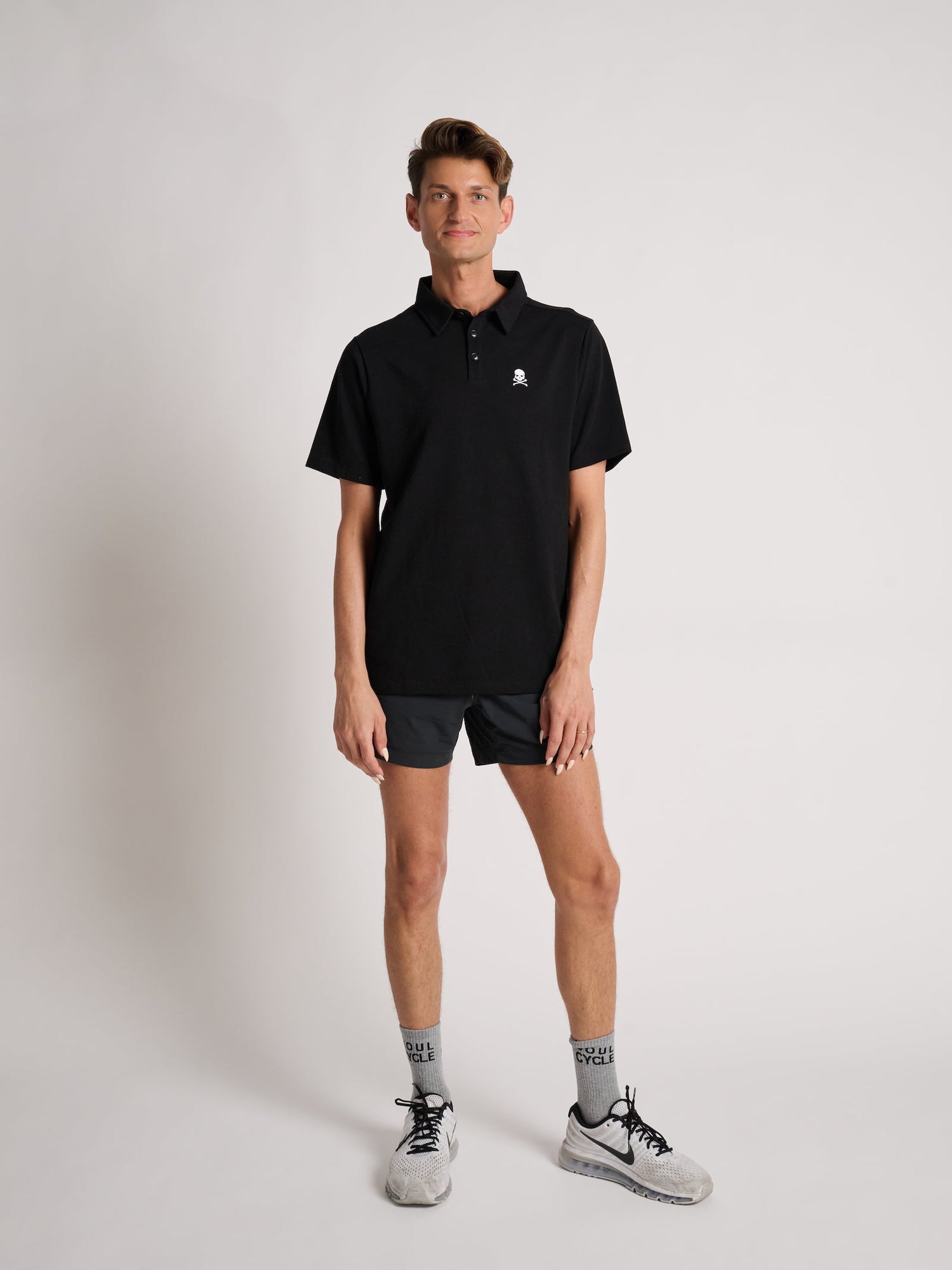 Soul by SoulCycle | Core Performance Polo | Black