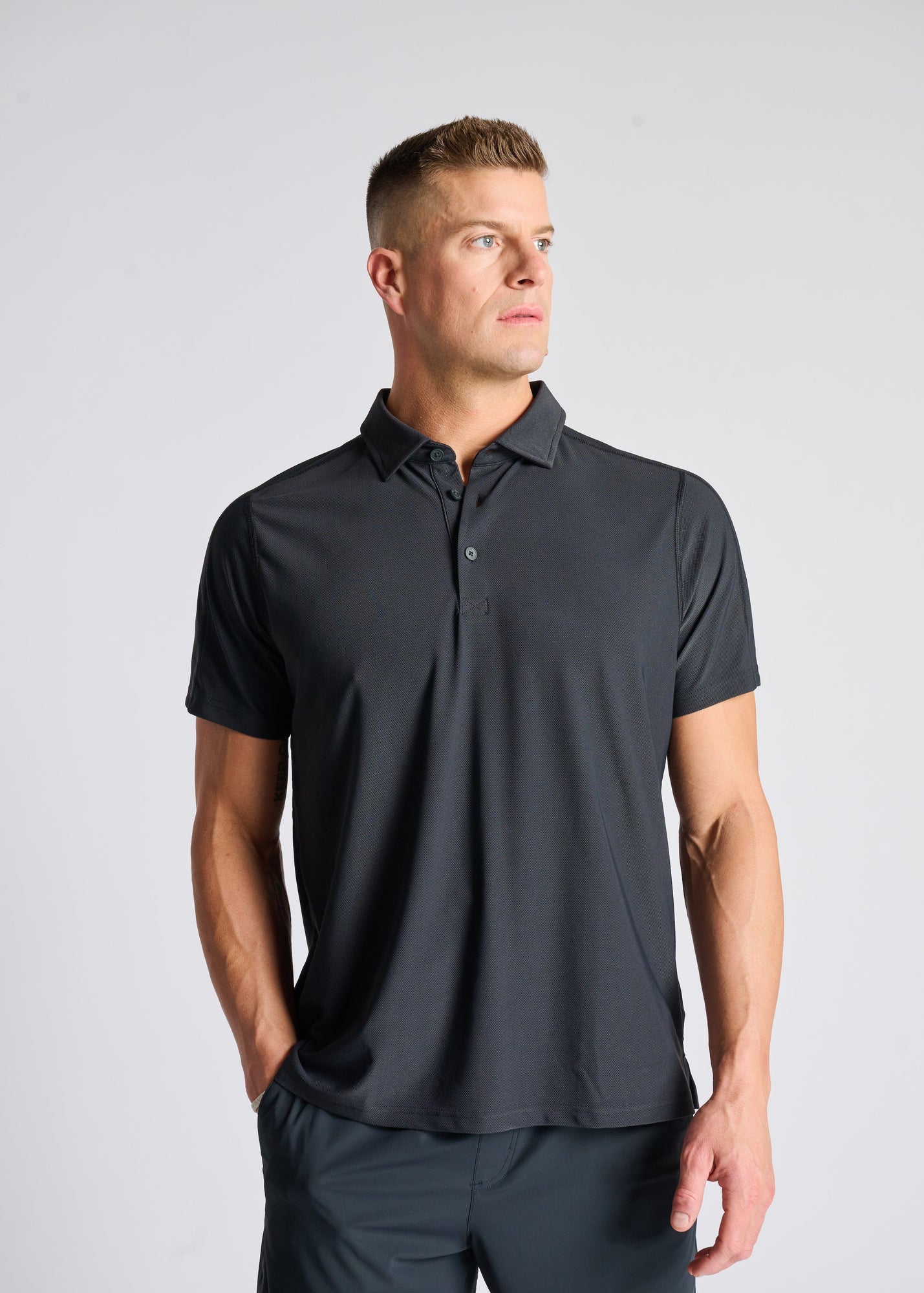 Rhone | Regatta Pique Polo | Black