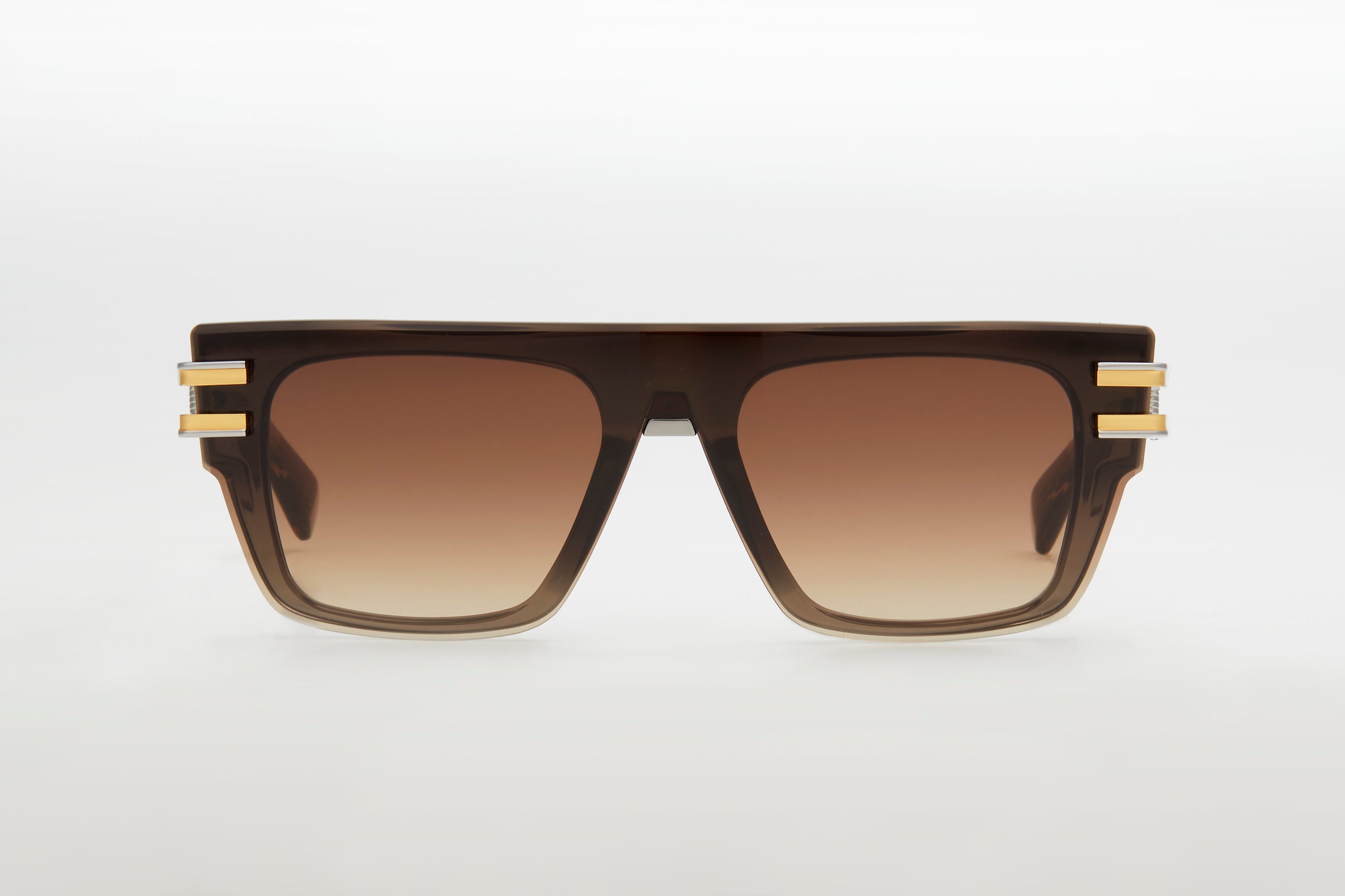 Mens | Soldat Sunglass | Crystal Brown - Black Palladium | Dark Brown Gradient