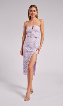 Milette Lace Dress | Lilac