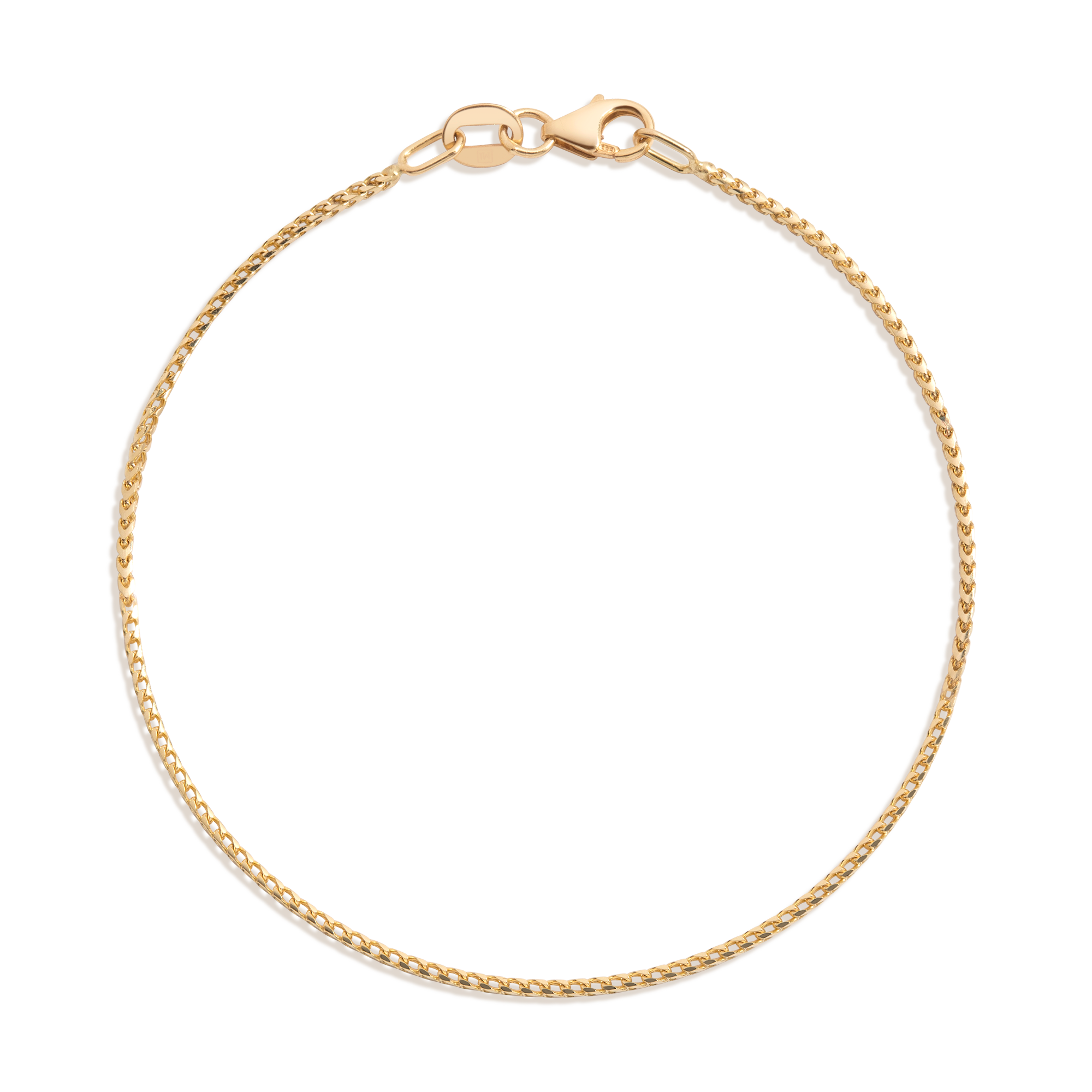 Franco Chain Bracelet Vermeil 14k Yellow Gold 6in 6.5in 7in 7.5in First