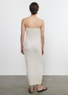 silk rib essential strappy dress in canvas