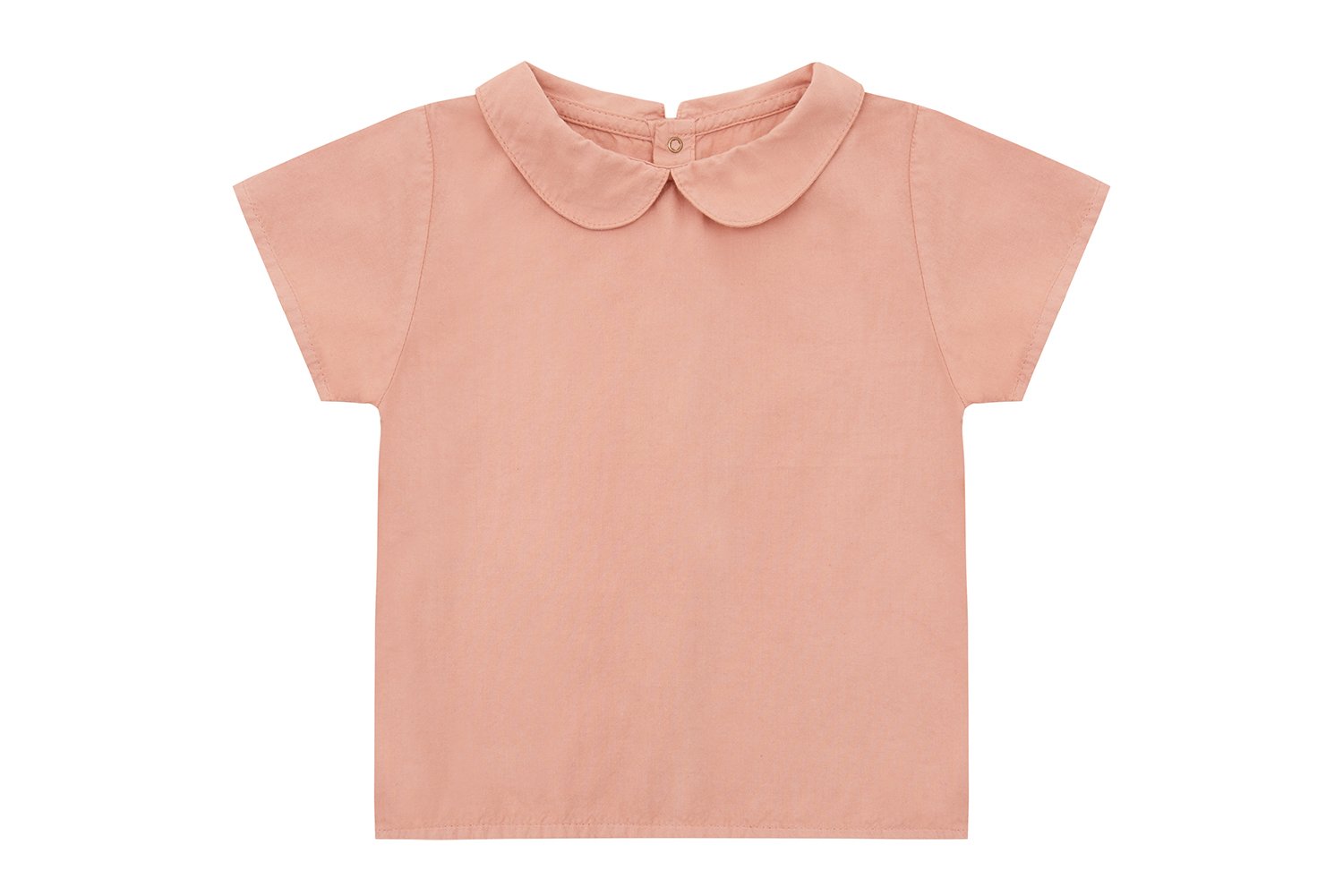 Organic Cotton Woven Collared Shirt | Lazy Pink