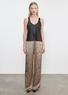 Silk Satin Pantlet | Cheetah Print