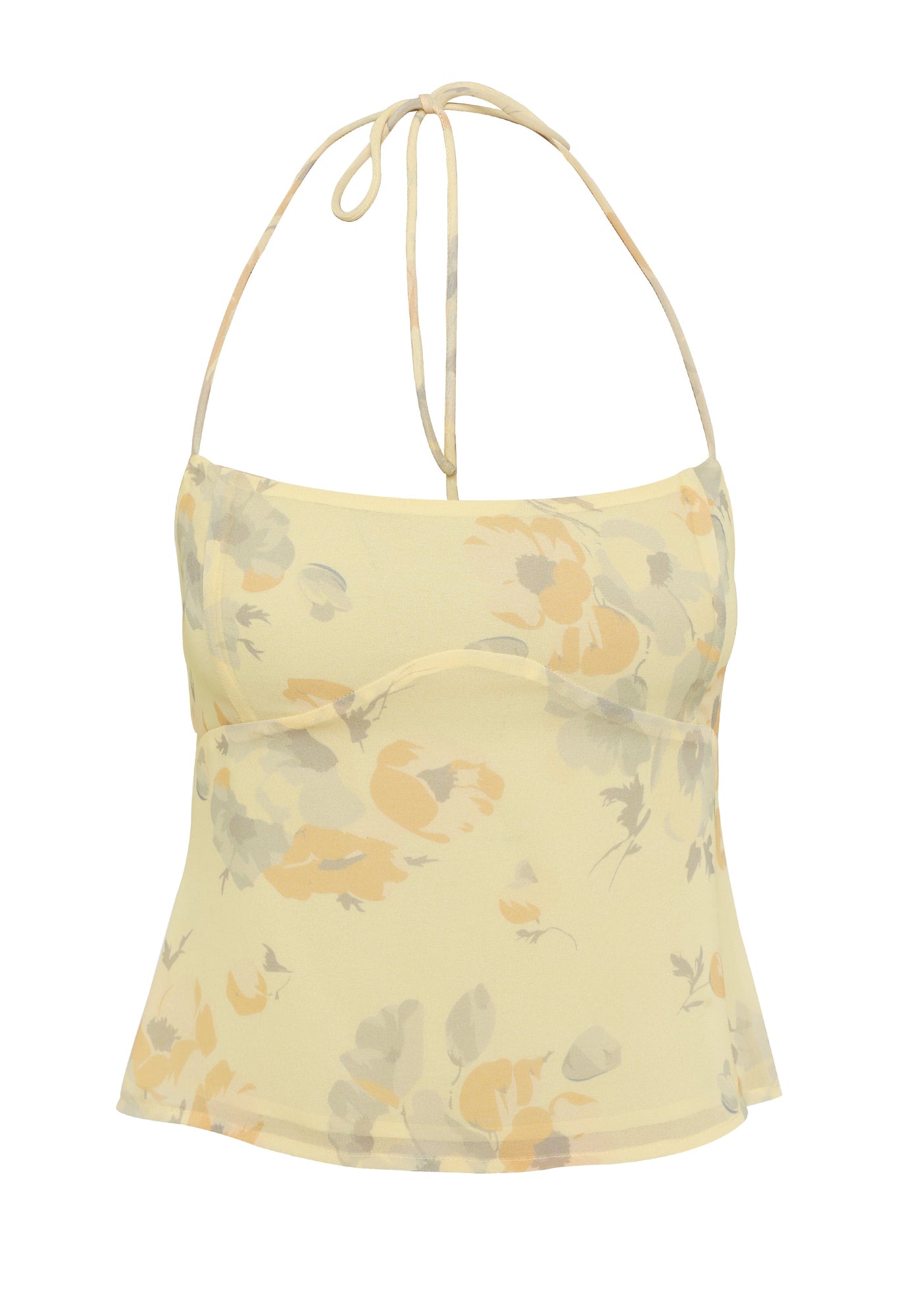 Juniper Top | Yellow Floral Print
