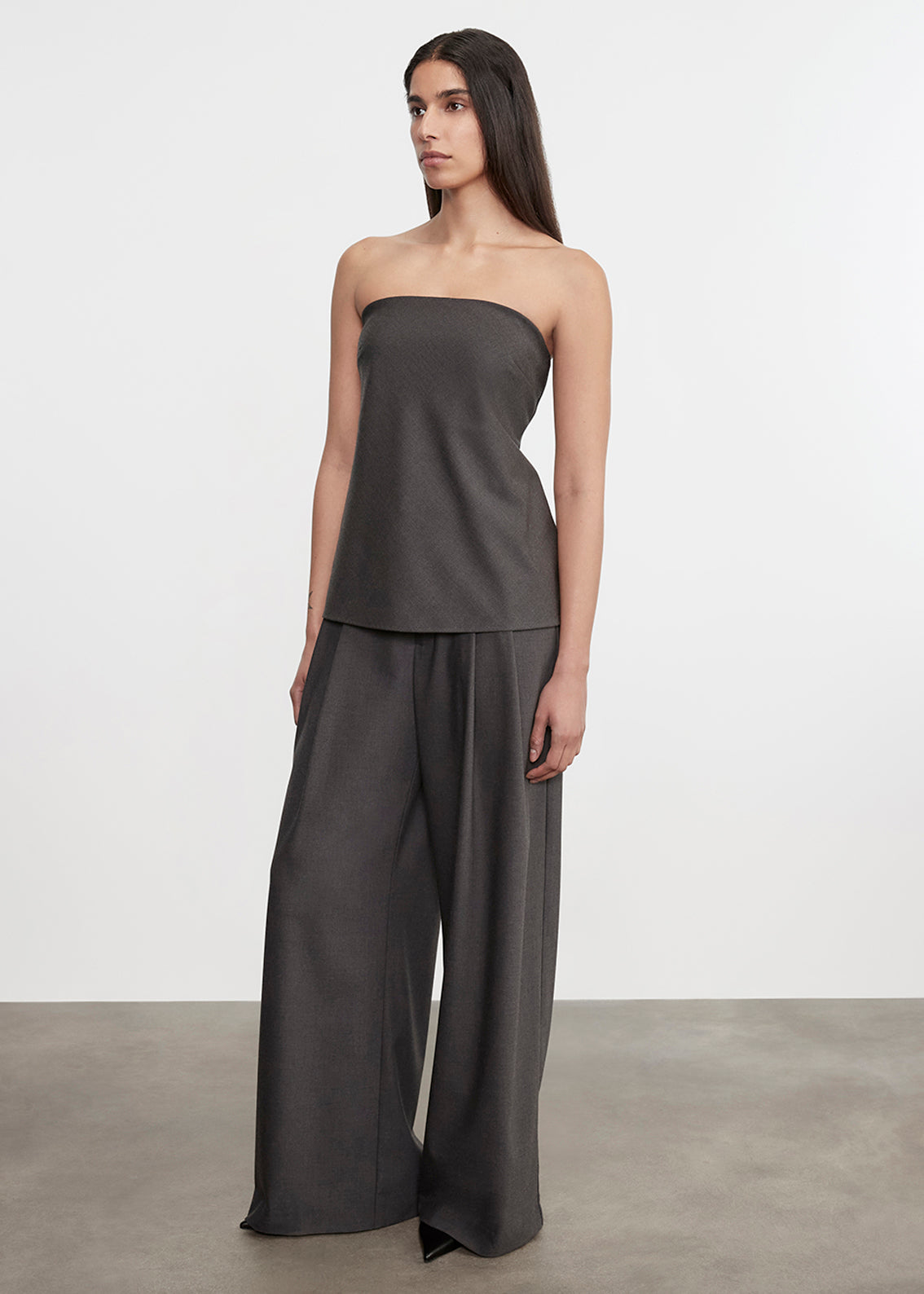 Strapless Tunic | Charcoal