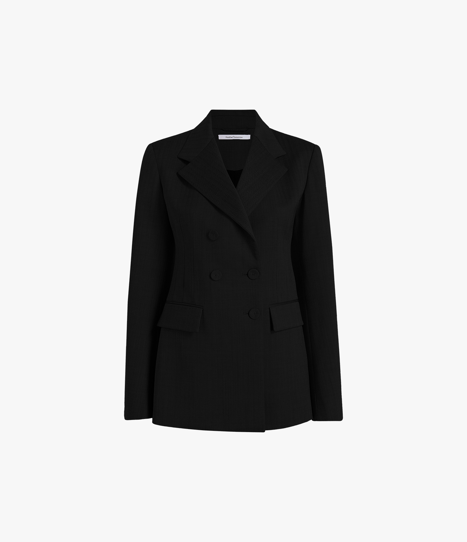 Women | Double Breasted Structured Jacket | Black