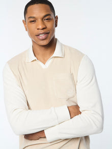 Men | Alvar Long Sleeve Polo | Fog