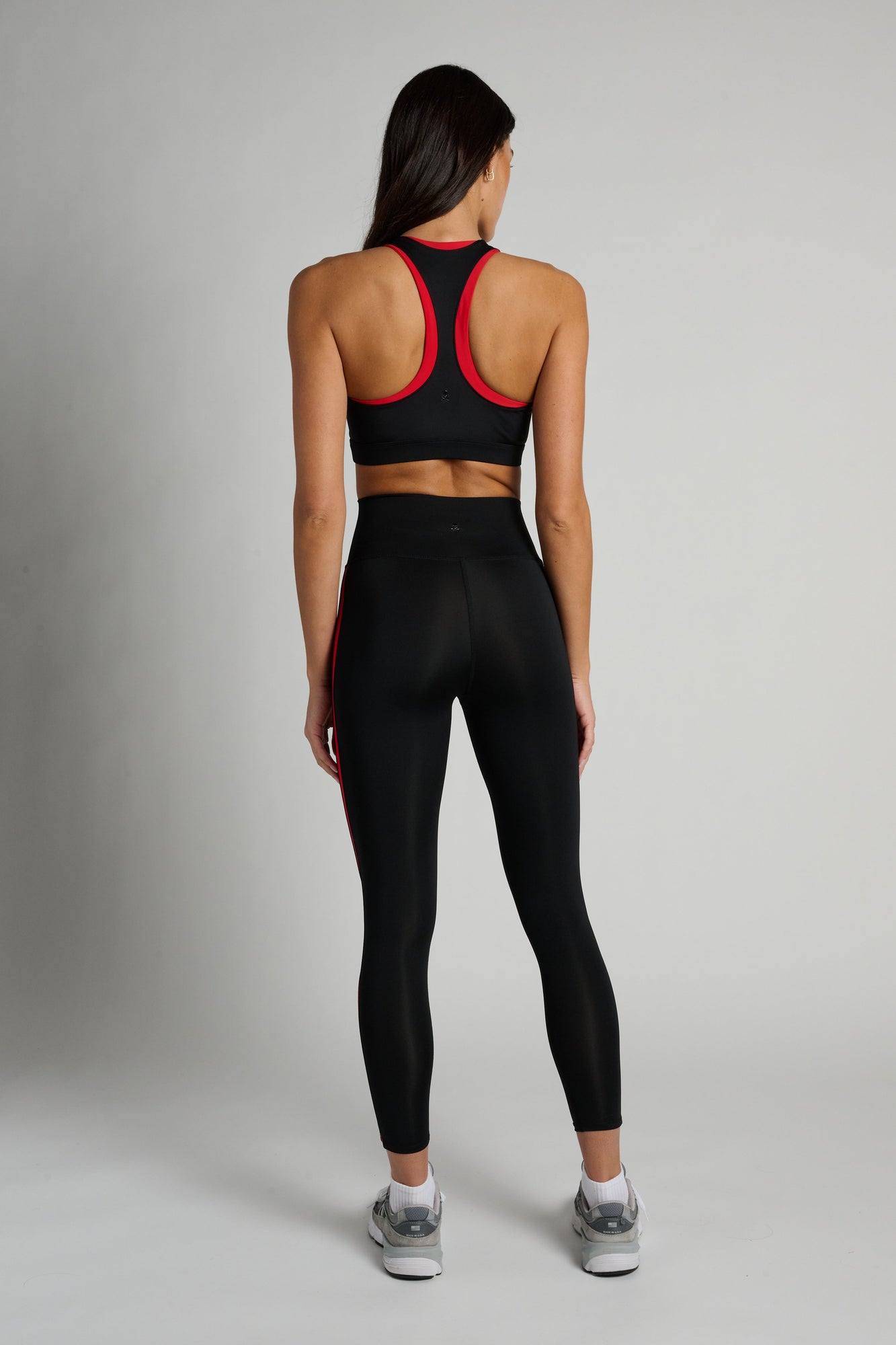 Soul by SoulCycle | Milestone Racing Tight | Black/Red