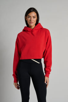 Soul by SoulCycle | Harper Cropped Hoodie | Mars Red