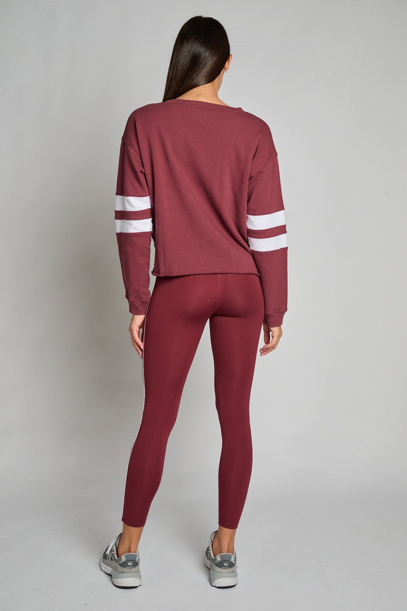 Year of Ours | Varisty Sweatshirt | Burgundy
