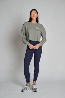 Soul by SoulCycle | Julia Long Sleeve Waffle | Grey