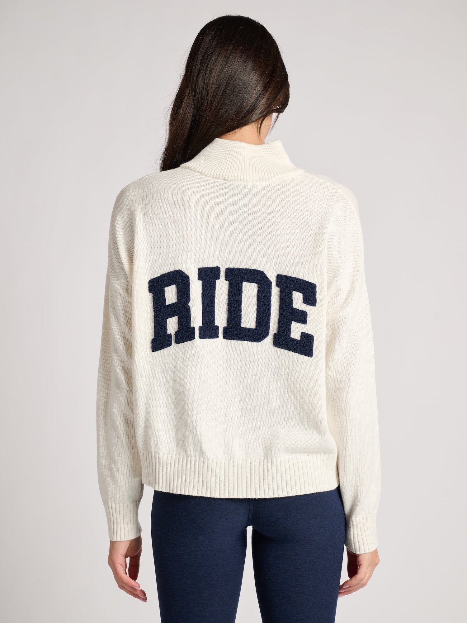 Ellsworth & Ivey | Madison Ride Quarterzip | Navy/White