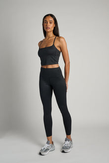 Rhone | Shimmer Longline Bra | Black