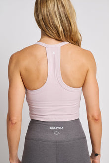 Beyond Yoga | On The Up Cropped Tank | Blush Blooms Heather