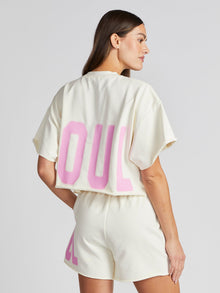 The Mayfair Group | Soul Always Vintage Short Slee | White/Pink