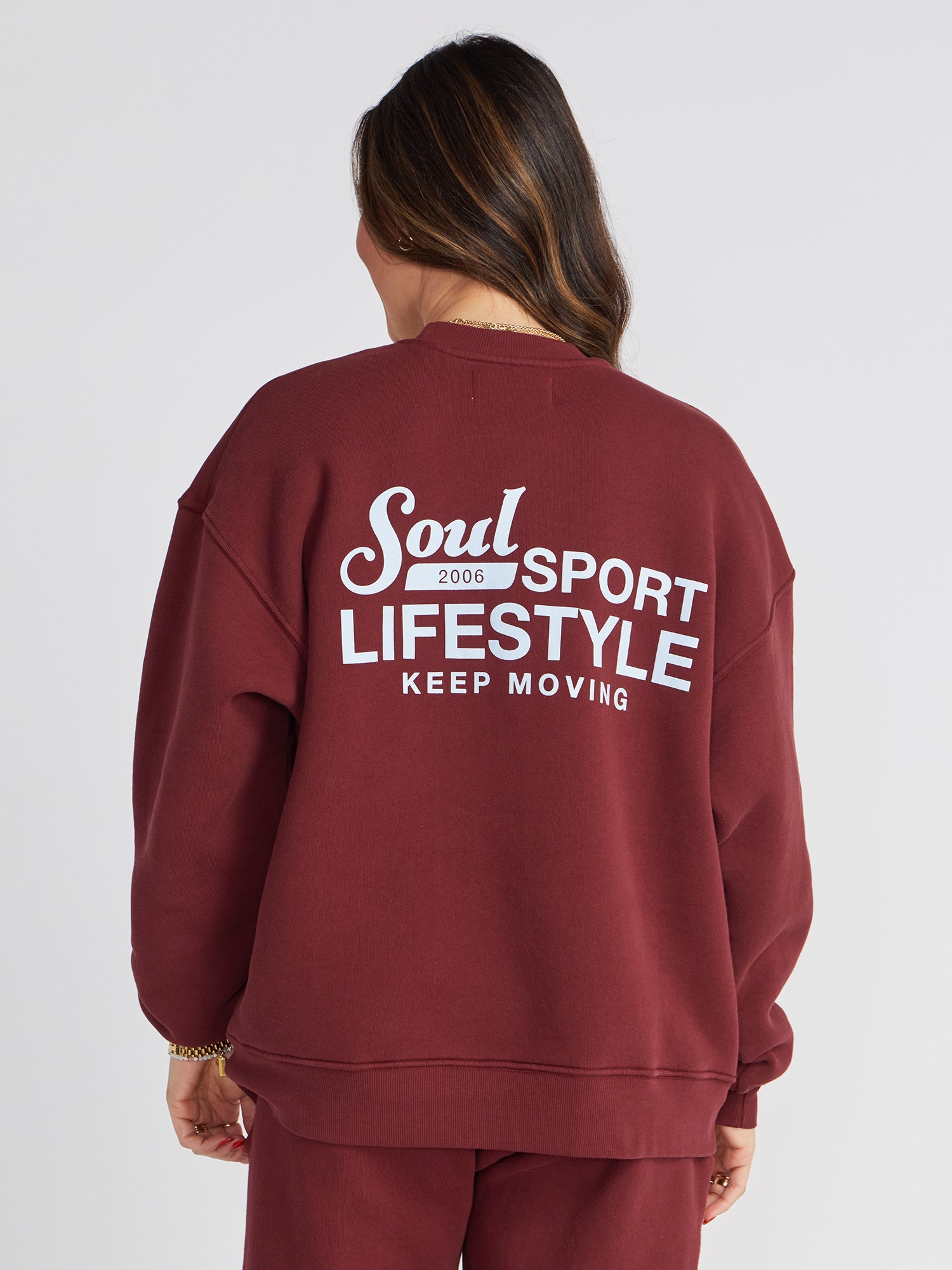Soul by SoulCycle | Sam  Soul Sport Crew | Maroon