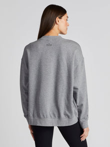 Nike | Graphic Crewneck | Carbon Heather/Black