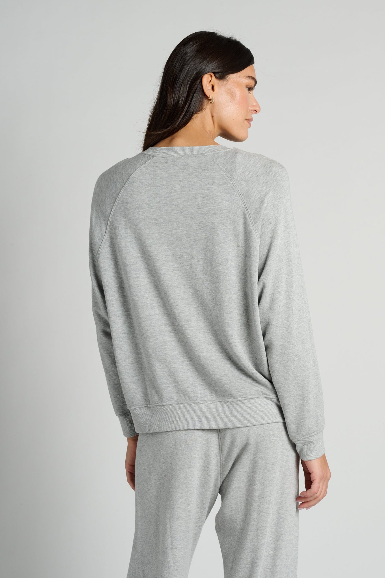 Splits59 | Andie Oversized Fleece Sweatshirt | Grey