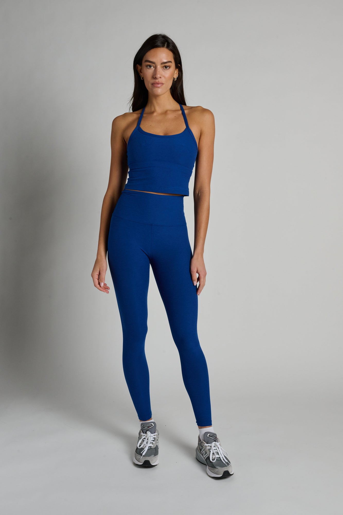 Beyond Yoga | At Your Leisure Midi Legging | Marine Blue Heather