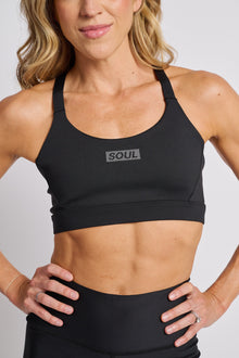 Soul by SoulCycle | Podium Bra | Black