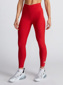 Beyond Yoga | At Your Leisure Midi Legging | Ruby Red