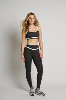 Splits59 | Eva Rigor Double Strap Bra | Graphite