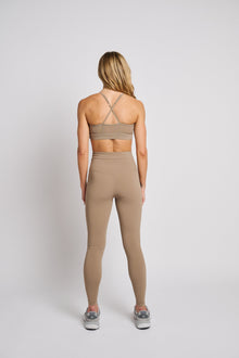 MPG | Sculpt Cross Sports Bra | Brown